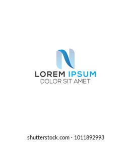 Abstract N Letter Logo Design Vector Template, Modern Illustration