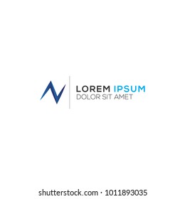 Abstract N Letter Logo Design Vector Template, Modern Illustration