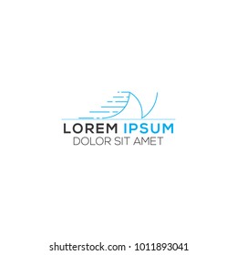 Abstract N Letter Logo Design Vector Template, Modern Illustration