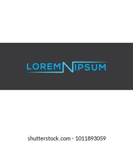 Abstract N Letter Logo Design Vector Template, Modern Illustration