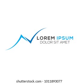Abstract N Letter Logo Design Vector Template, Modern Illustration