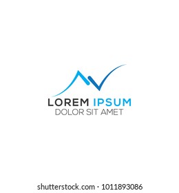 Abstract N Letter Logo Design Vector Template, Modern Illustration
