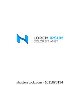 Abstract N Letter Logo Design Vector Template, Modern Illustration
