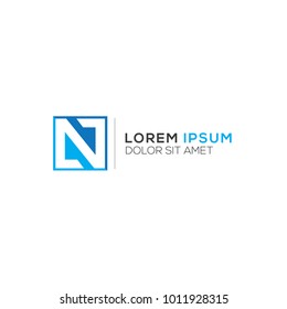 Abstract N Letter Logo Design Vector Template, Modern Illustration