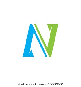 Abstract N Letter Logo Design Vector Template, Modern Illustration