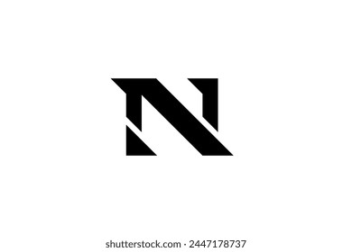 abstract N lettermark style logo