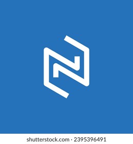 abstract N logo design vector template