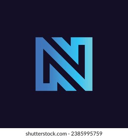Abstract N Logo Vector Design - Branding Identity with N Design Initial N Logo