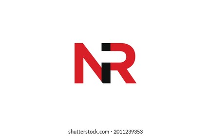 abstract N and R letter  logo design for your brand | company | corporate | business