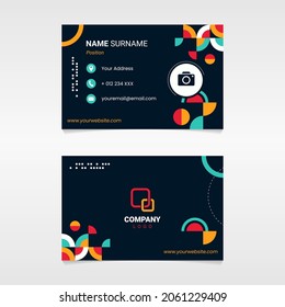 Abstract Name Card Design for Business or Company