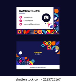 Abstract Name Card Design for Business or Company