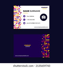 Abstract Name Card Design for Business or Company