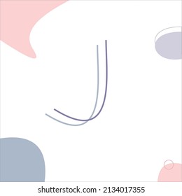abstract name initials design from the letter j.