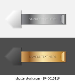 Abstract name list with sample text. Name tag, name card, list of names and contact details. Name banner labels.