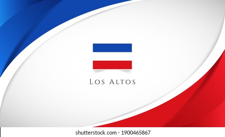 Abstract national day of Los Altos country banner with elegant 3D background