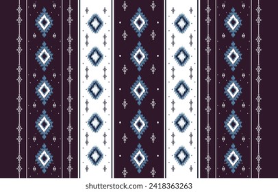 Abstract native american seamless geometric pattern. Colorful Native American seamless geometric pattern. Design for ethnic fabric,carpet, ikat style, clothing, Batik, fabric, embroidery style.