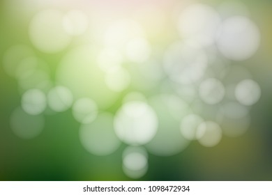 Abstract natural background with bokeh light, Vector illustration