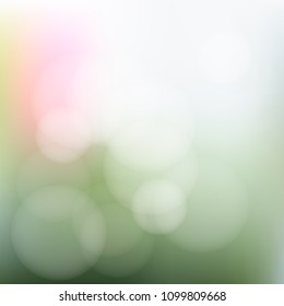 Abstract natural background with bokeh light, Vector illustration
