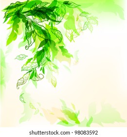 Abstract natural background with space for text