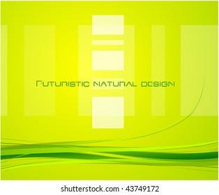 Resumen de fondo natural con olas hechas de hierba