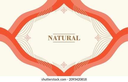 abstract natural beauty flat design background