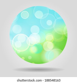 abstract natural bokeh lights spherical shape for graphic design