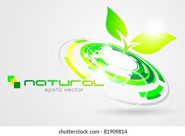 Círculos naturales abstractos 01