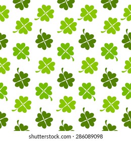 Abstract Natural Clover Seamless Pattern Background Vector Illustration EPS10