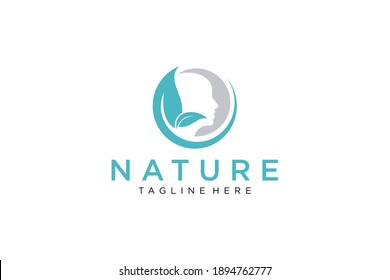 Abstract Natural Ecology Logo. Green Leaf Symbol isolated on White Background. Usable for Business, Medical and Nature Logos. Flat Vector Logo Design Template Element