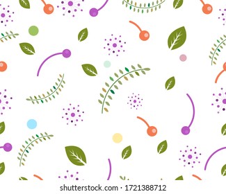 Fondo natural de patrón floral abstracto 
