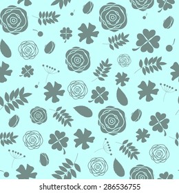 Abstract Natural Flower Seamless Pattern Background Vector Illustration EPS10