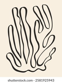 abstract natural form sketch illustration