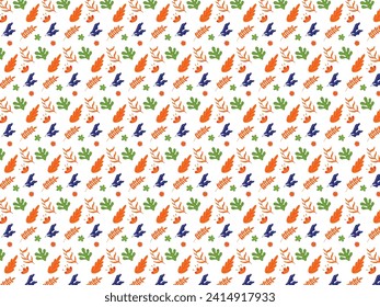 Abstract natural leaf vector background pattern
