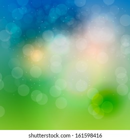 Abstract natural light background vector illustration