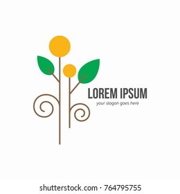 Abstract natural logo template