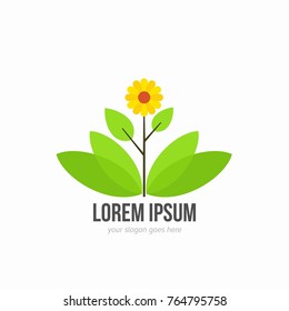 Abstract natural logo template