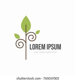 Abstract natural logo template