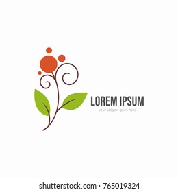Abstract natural logo template