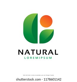 Abstract Natural Logo Template Design Vector, Emblem, Concept Design, Creative Symbol, Icon