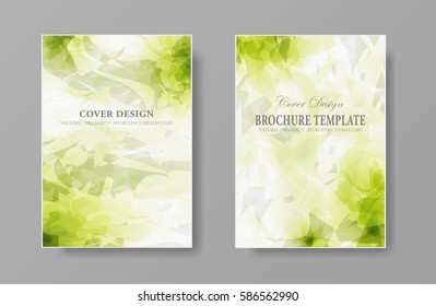 Diseño orgánico natural abstracto. Antecedentes de las plantillas para folletos de presentación, pancartas, carteles y volantes