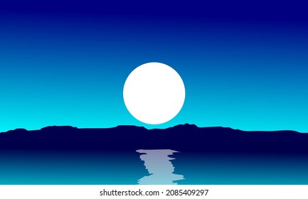Abstract natural scenery background. Good For Wallpaper, Banners, Backgrounds, Cards, Book Illustrations, landing pages. Dynamic shape composition. eps10 vector.