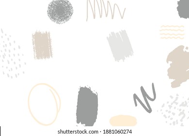 Forma natural abstracta Fondo; Doodles; Fondo gris; Fondo Beige; Antecedentes marrones; Formas orgánicas
