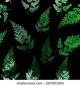 Abstract Natural Spring Seamless Pattern Background with Leaves. Vector Illustration EPS10