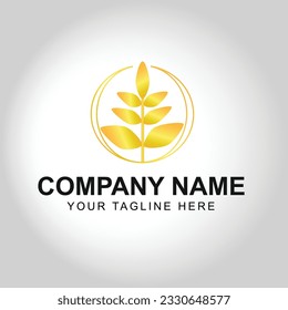 plantilla de diseño del logotipo de salida natural de árbol abstracto 