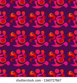 Abstract natural wavy seamless pattern