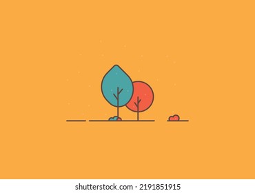 abstract nature background flat design
