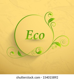 Abstract nature background with green leafs. 