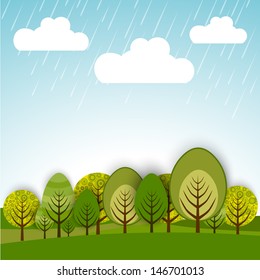 Abstract nature background with green plants. 