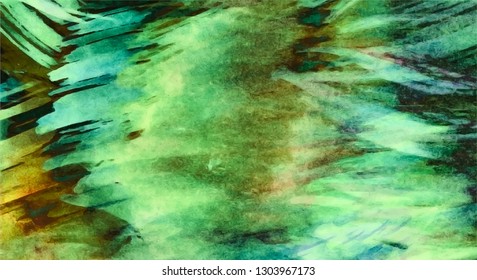 Abstract nature background, hand painted watercolor texture, vector illustration