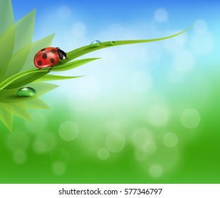 Abstract nature background with lighting effect